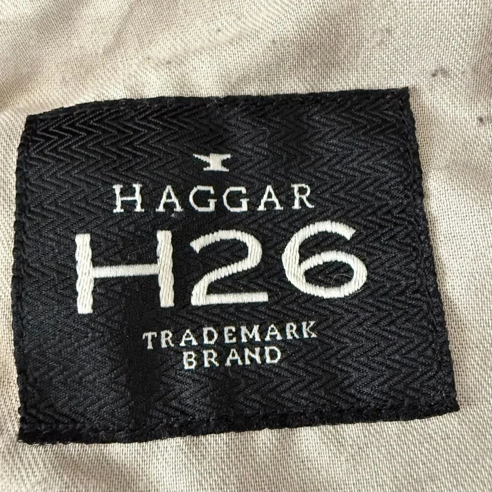 Haggar‎ H26 Mens Stretch Fine Wale Corduroy Pants 36x32 Charcoal 5 Pocket Preppy